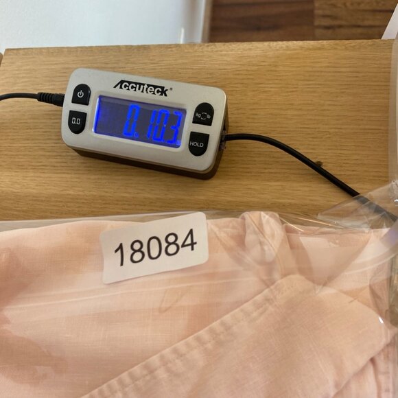 Lauren Ralph Lauren Shirt Womens Large Pink Linen Roll Tab Sleeve Button Collar - Picture 10 of 10